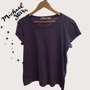 Michael Stars Slub Crewneck Tee Size M
